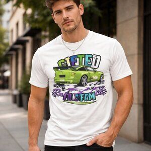 Premium graphic racer print tee